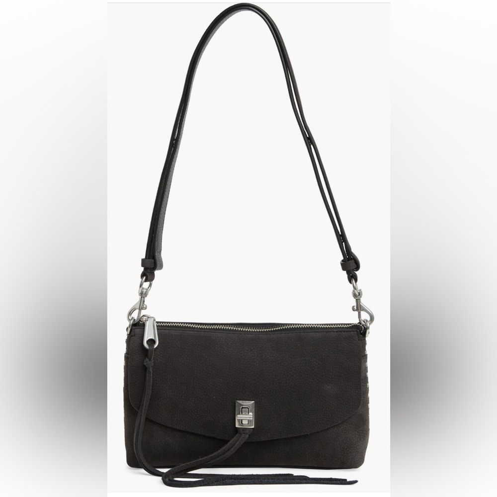 Rebecca Minkoff Darren Top Zip Leather Crossbody Bag